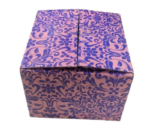 Purple Rectangular Light Weight And Eco Friendly Printed Packing Corrugated Box 