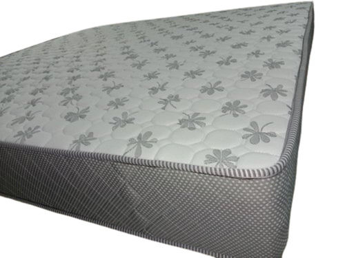 White Printed Pattern Spine Care Mattress For Single Bed