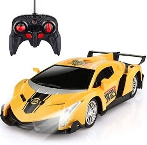 Blue And Black 5 Inch Long 12 Voltage Pvc Plastic Remote Control Toy Battery Car For Kid