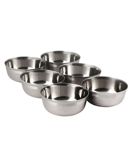 Silver Long Durable Easy To Clean Corrosion Resistant Stainless Steel Bowl