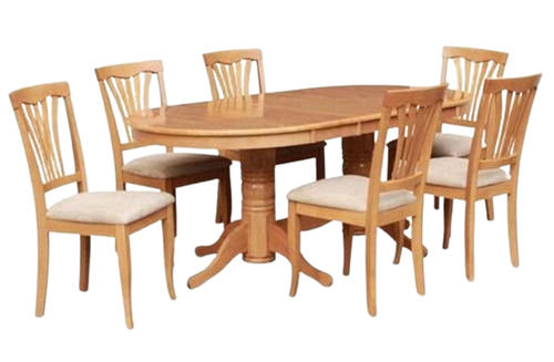 Termite Resistance Solid Wood Indoor Furniture Modern Wooden Dining Table Set