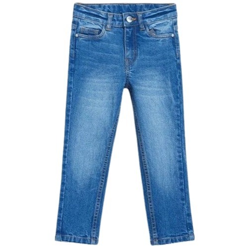 वॉशेबल और आरामदायक लंबाई 36 इंच स्ट्रेट फिट ब्लू पुरुषों के लिए डेनिम जींस