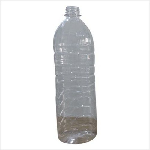 Transparent 1 Ltr White Pet Water Bottle Standard Size