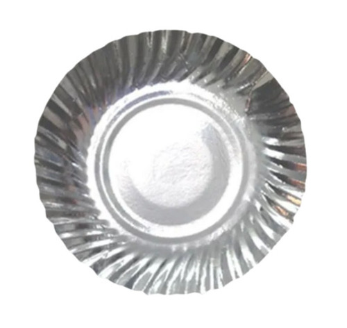 इवेंट्स और पार्टियों के लिए 6 इंच इको फ्रेंडली प्लेन राउंड डिस्पोजेबल पेपर प्लेट