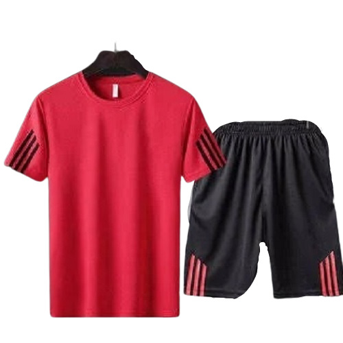 Regular Fit Short Sleeves Round Neck T Shirt And Half Pant Sports