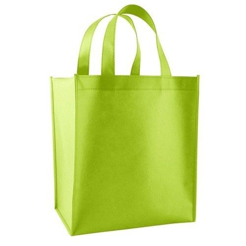  पर्यावरण के अनुकूल आयताकार हरा गैर बुना शॉपिंग बैग 