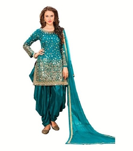 Blue Patiala Suit – Latha Puttanna Online Store