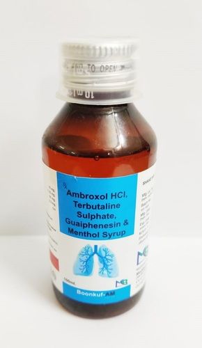 Ambroxol Hydrochloride Terbutaline Sulphate Guaiphenesin And Menthol Syrup