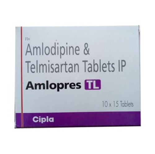 Amlodipine और Telmisartan टैबलेट 10x15 टैब का Ip पैक