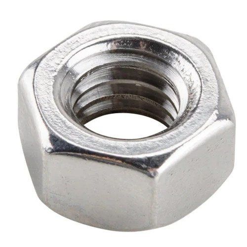 Prevents Loosening Strong Solid Silver Stainless Steel Hex Nuts