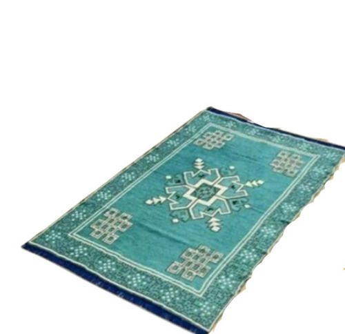 Rectangular Soft Cotton Modern Kashmiri Carpet, 2 Mm Thick And 6.5x3 Feet 