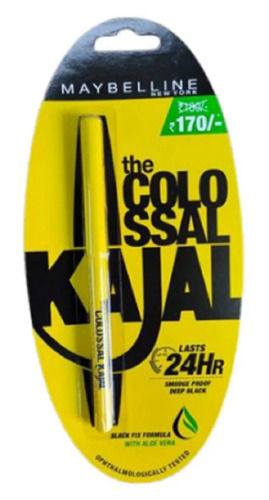 Smudge Proof And Waterproof Matte Finish Pencil Colossal Kajal Color Code: Black