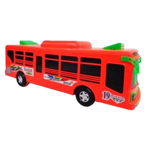 Strong Wheel Smooth Ride Plastic Toy Bus for Kids