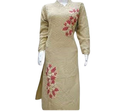 Ladies Embroidered Woolen Kurti