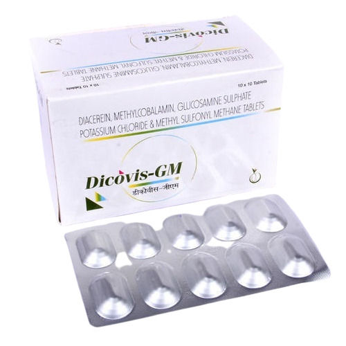 Diacerein Methylcobalamin Glucosamine Sulphate Potassium Chloride & Methyl Sulfonyl Methane Tablets Cool And Dry