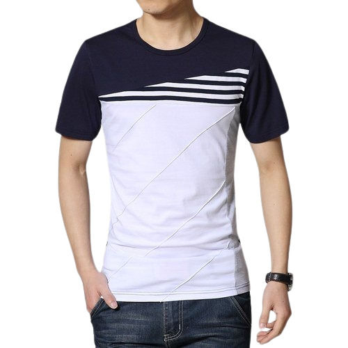 Men Round Neck Cotton T Shirts