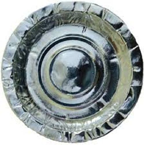 Eco-Friendly Silver Colored Paper Disposable Plate