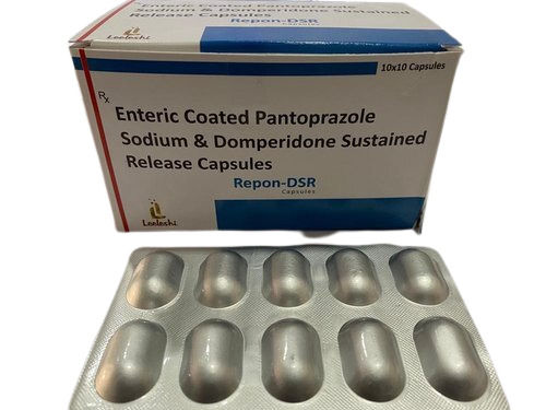 Enteric Coated Patoprazole Sodium And Domperidone Sustained Release Capsules, 10X10 Capsules Blister Pack Organic Medicine