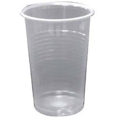 250 Ml Capacity and 1mm Thick Plain Round Transparent Plastic Disposable Glass