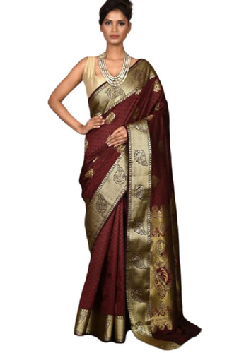 Party Wear Comfortable And Breathable Pure Silk Saree With Contrast Blouse  Piece at Best Price in Howrah | Anaondamoyee