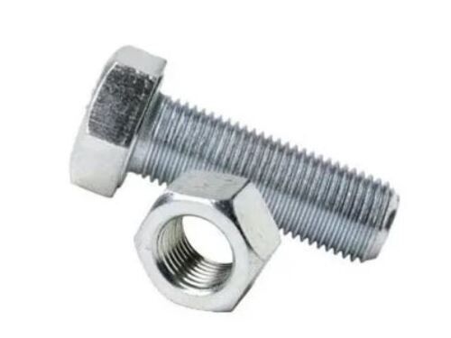 Silver Corrosion Resistant And Durable Mild Steel Bolt Nut