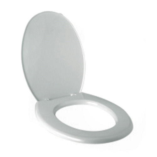 Open Front Polypropylene Plastic Oval Shaped White Toilet Seat Cover 