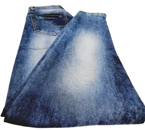 Men's Slim-Fit Denim Jeans - 38-40 Inch Length, Blue Plain Dyed | Breathable, Machine Washable, All-Season Casual Wear