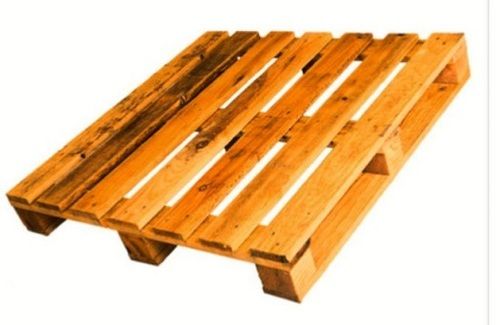 500 Kg Load Capacity Termite Resistance Rectangular 2 Way Jungle Wood Pallet