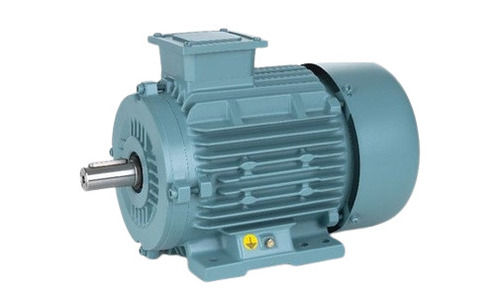 Blue & Black Cast Iron Foot Mounted 0.5Horsepower Electric Three Phase Induction Motor 