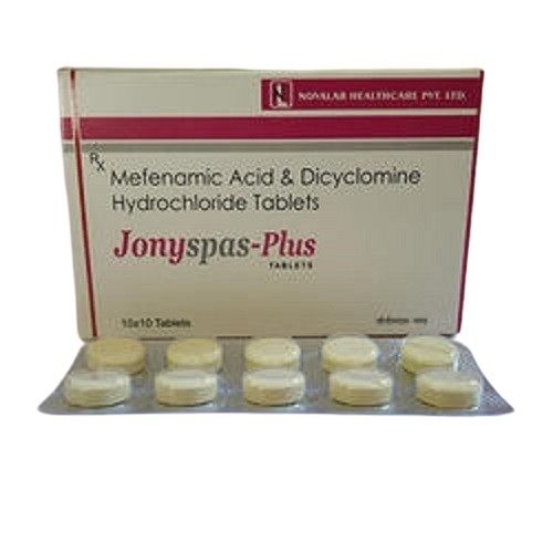 Jonyspas Plus Mefenamic Acid And Dicyclomine Hydrochloride Tablets