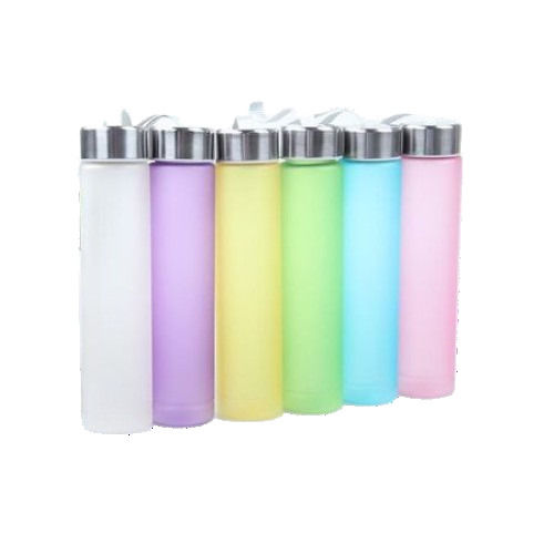 Blue Plastic Cup Portable Water Bottle