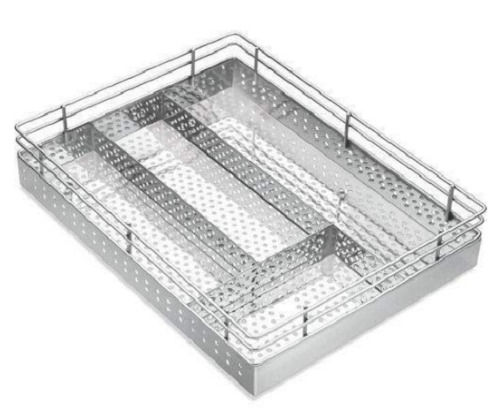 Polished Finish Stainless Steel Rectangular Modular Seat Cutlery Basket Application: Commercial And Domestic