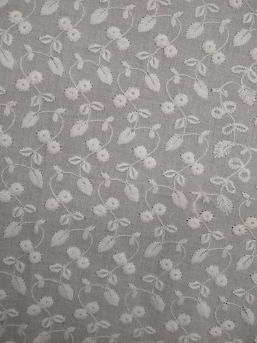 Cream 44 - 45 Inch Width Plain Cotton Knitted Designer Net Embroidery Fabric