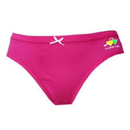 Plain Pattern Ribbon Decorated Skin-Friendly Pure Cotton Panties Boxers Style: Thongs