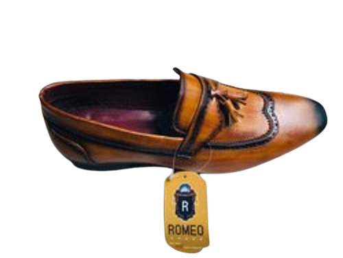 Men's Comfortable And Lightweight Party Wear Pointed Toe Leather