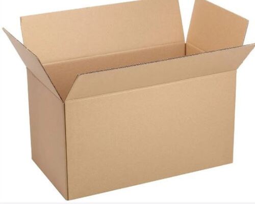 लकड़ी 13 X 9 X 6 इंच हल्का और मैट फ़िनिश आयताकार 7 प्लाई प्लेन नालीदार पैकेजिंग बॉक्स