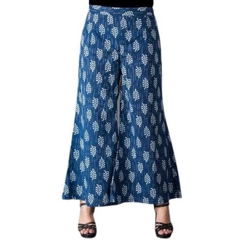 Blue Lady Printed Cotton Palazzo