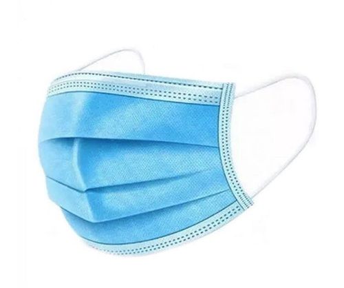  Avoid Getting Sick Sky Blue Three Ply Disposable Face Mask Age Group: Suitable For All Ages