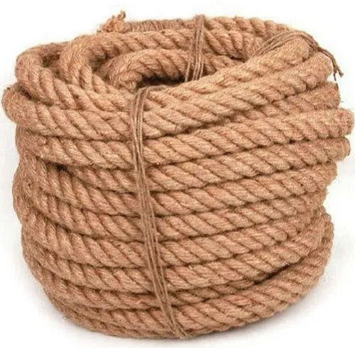 20 Meter Long Twisted Round Eco Friendly Coir Fiber Rope, Weight 520 Gm