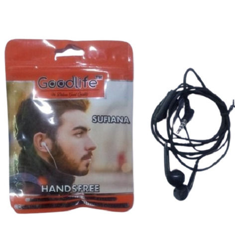 3.5 Mm Jack Based Durable Soft Rubber Body Call Control Sounder Mobile Earphone