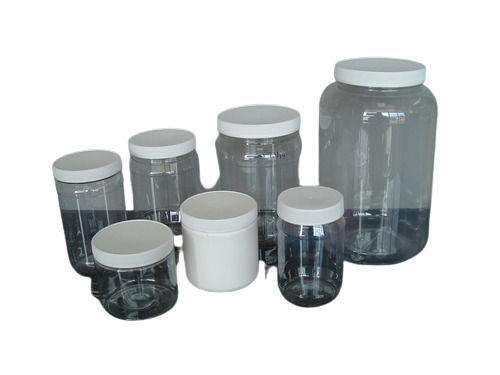 White Lightweight Breakage Free Cork Seal Good Quality Plastic Jar For Food Packaging