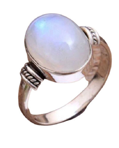 Extra Touch Of Elegance Moonstone 925 Sterling Silver Ring
