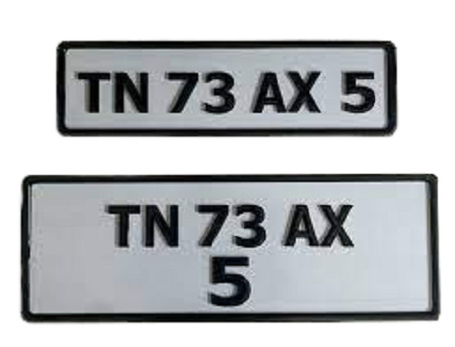 Innovative And Convenient Resistant To Wear And Tear Vehicle Number Plate 