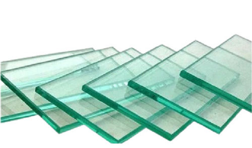 12 MM Thick 5 Inch Long Plain Rectangular Transparent Toughened Glass