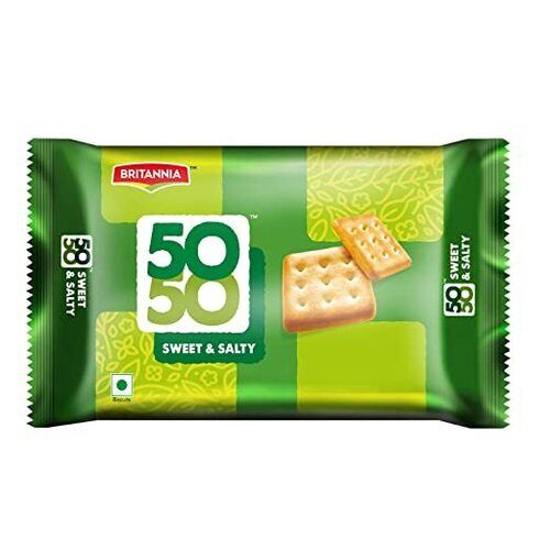 200 Gram Crispy Sweet and Salty Square Vegetarian Sugar Free Biscuits