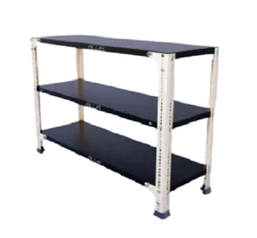 24x36x12 Inch Corrosion Resistance Slotted Angle Three Shelves Metal Rack