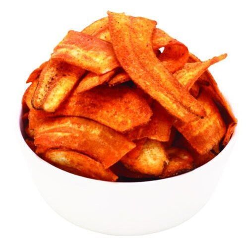 Fresh Tasty Crispy Fried Spicy And Salty Snacks Yellow Banana Chips 