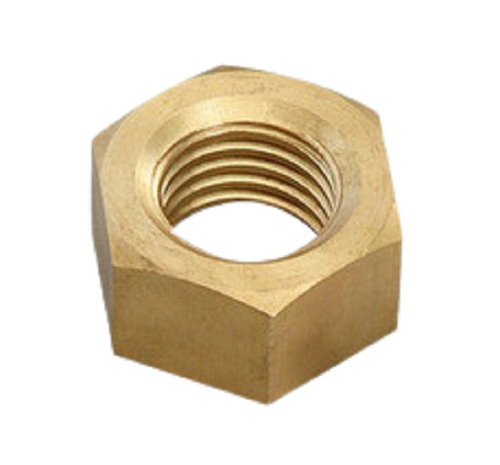 1.2 Inch Industrial Grade Hot Rolled Corrosion Resistant Brass Hexagon Nut - Corrosion Resistant, 5 Grams Weight, Hexagonal Shape for Easy Installation
