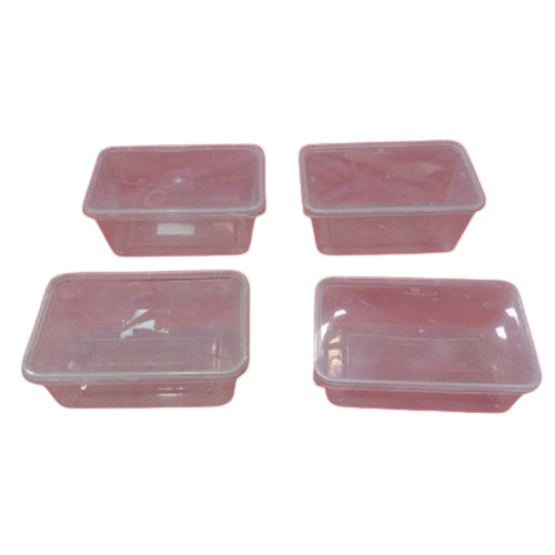 1 Liter Transparent Rectangular Plastic Packaging Container