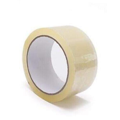 50 Meter Long 0.5 Mm Thick Round Adhesive Transfer Tape - PVC, 50M Length, 40Mm Width | Easy Tear, Residue-Free Adhesive, Strong Elastic Performance